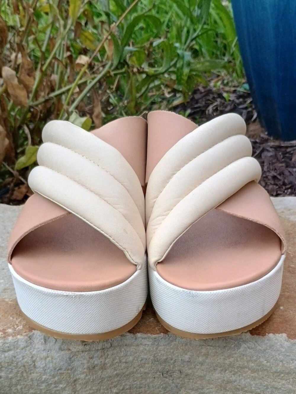 Sorel Cameron Flatform Water Resistant Leather Puff Mule Sandal Women's Size 8 - Picture 5 of 12